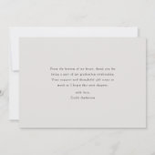 Classic Calligraphy Graduation Photo Bedankkaart (Achterkant)