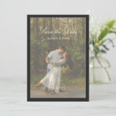 Classic Calligraphy Nostalgic Luxury Save the Date (Staand voorkant)