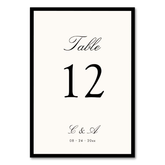 Classic Calligraphy Old Money Kaart (Voorkant)