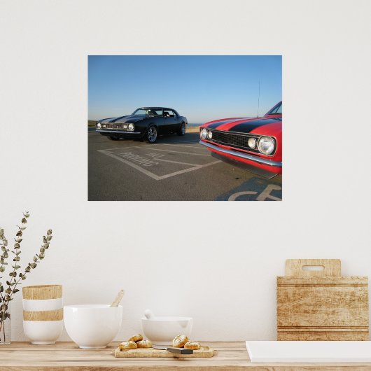 Classic Camaros Poster (Keuken)