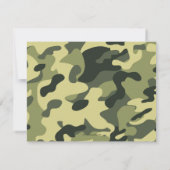 Classic Camo Elegant Afstuderen Invitation Kaart (Achterkant)