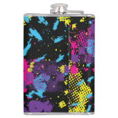 Classic Camouflage: Naadloos  patroon Heupfles (Achterkant)