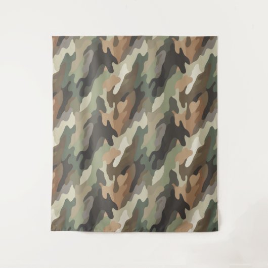 Classic Camouflage Pattern Decorative Wall Wandkleed (Voorkant)