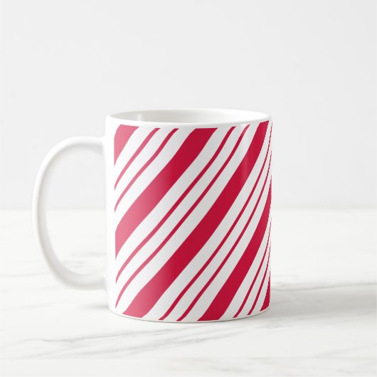 Classic Candy Cane Coffee Mok (Links)