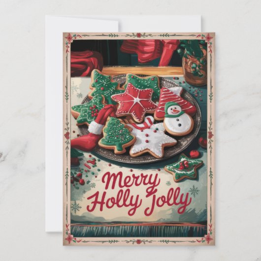  Classic Candy Cane Kerstgroeten Feestdagenkaart (Voorkant)