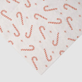 Classic Candy Cane Red Stars Christmas Tissuepapier (Detail)