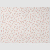 Classic Candy Cane Red Stars Christmas Tissuepapier (Voorkant)