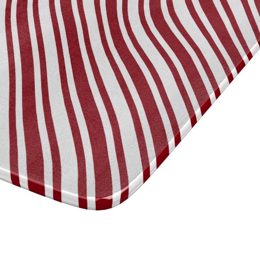 Classic Candy Cane Stripe Snijplank (Hoek)