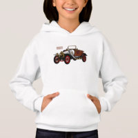 Classic car 1920 cartoon illustratie