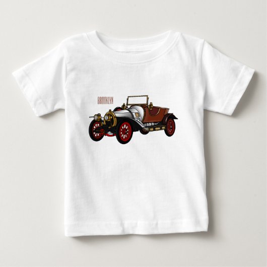 Classic car 1920 cartoon illustratie (Voorkant)