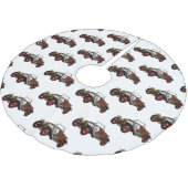 Classic car 1920 cartoon illustratie kerstboom rok (Gekanteld)