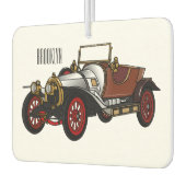 Classic car 1920 cartoon illustratie luchtverfrisser (Links)