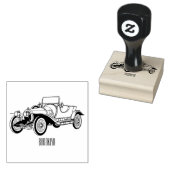 Classic car 1920 cartoon illustratie rubberstempel (Gestempeld)