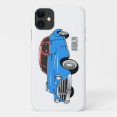 Classic car 1948 cartoon illustration Case-Mate iPhone case (Achterkant)