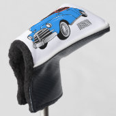 Classic car 1948 cartoon illustration golfheadcover (3/4 voorkant)