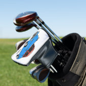 Classic car 1948 cartoon illustration golfheadcover (Insitu)