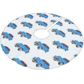 Classic car 1948 cartoon illustration kerstboom rok (Gekanteld)