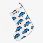 Classic car 1948 cartoon illustration kleine kerstsok (Achterkant (Hangend))