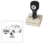 Classic car 1948 cartoon illustration rubberstempel (Gestempeld)