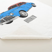 Classic car 1948 cartoon illustration sherpa deken (3/4)