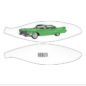 Classic car 1959 cartoon illustration basketbal (Panelen)