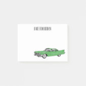 Classic car 1959 cartoon illustration post-it® notes (Voorkant)
