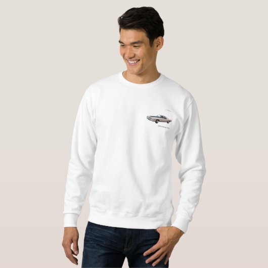 Classic Car afbeelding voor Men's-Basic-Sweatshirt Trui (Voorkant volledig)