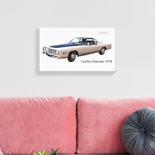 Classic Car afbeelding voor NullValue-Wrapped-Canv Canvas Afdruk (Insitu (Woonkamer))