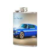 Classic Car afbeelding voor Vinyl-Wrapped-Flask Heupfles (Links)