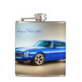 Classic Car afbeelding voor Vinyl-Wrapped-Flask Heupfles (Voorkant)