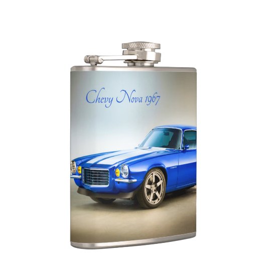 Classic Car afbeelding voor Vinyl-Wrapped-Flask Heupfles (Rechts)