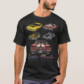 Classic Car American Musculars Novelty T-Shirt (Voorkant)