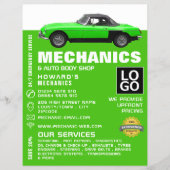 Classic Car, Auto Mechanic & Repairs Adverteren Flyer (Voorkant)