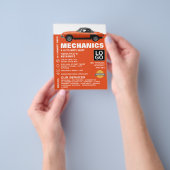 Classic Car, Auto Mechanic & Repairs Adverteren Flyer (Hand)