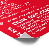 Classic Car, Auto Mechanic & Repairs Adverteren Poster (Hoek)