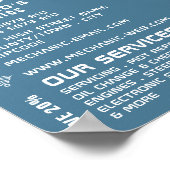 Classic Car, Auto Mechanic & Repairs Adverteren Poster (Hoek)