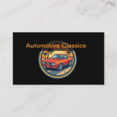 Classic Car Automotive Theme Business Cards Visitekaartje (Voorkant)
