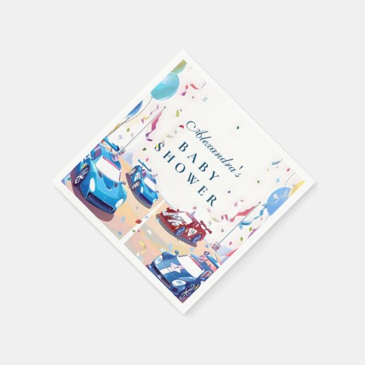 Classic Car Baby Celebration Servet (Hoek)