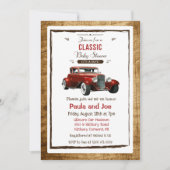 Classic Car  Baby shower Uitnodiging (Voorkant)