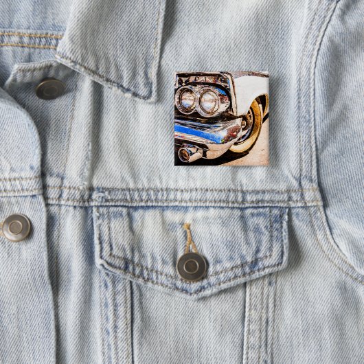 Classic Car Beauty Vierkante Button 5,1 Cm (In situ)