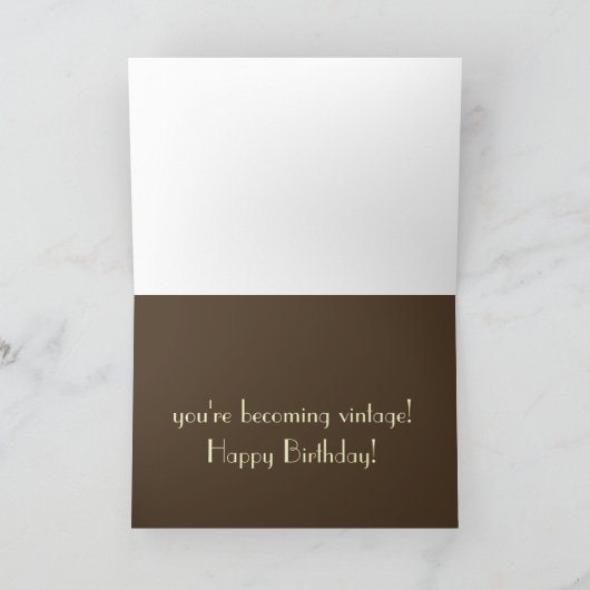 Classic Car Birthday Kaart (Binnen)