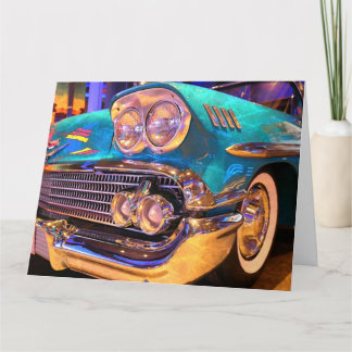 CLASSIC CAR BIRTHDAY WENSKAART BEDANKKAART