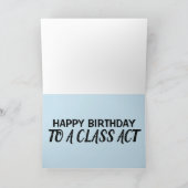 CLASSIC CAR BIRTHDAY WENSKAART KAART (Binnen)