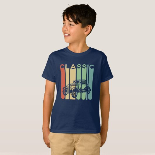 Classic Car Boy T-Shirt (Voorkant volledig)