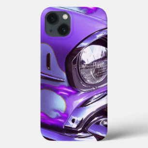 Classic car: Chevrolet with flaming hood Case-Mate iPhone Case
