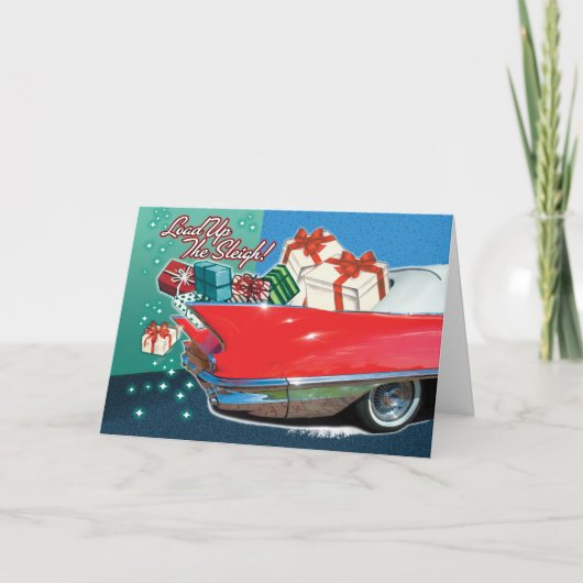 Classic Car Christmas Kaarten (Voorkant)