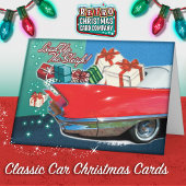 Classic Car Christmas Kaarten