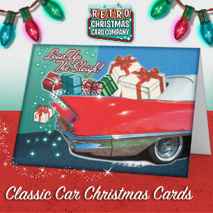 Classic Car Christmas Kaarten