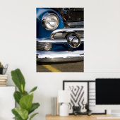 Classic Car Chrome Closeup Poster (Thuiskantoor)