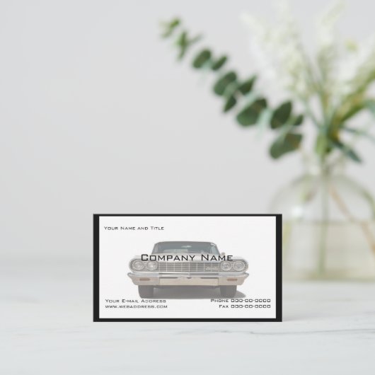 Classic Car Collector Visitekaartje (Staand voorkant)